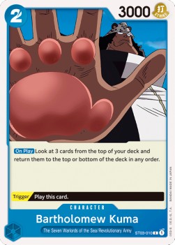 Bartholomew Kuma (ST03-010) (V.1) - Starter Deck: The Seven Warlords of the Sea (Common) [ST-03-010] - JotaCards - Tu Tienda de TCG