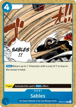 Sables (ST03-015) (V.1) - Starter Deck: The Seven Warlords of the Sea (Common) [ST-03-015] - JotaCards - Tu Tienda de TCG