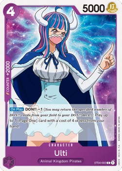 Ulti (ST04-002) (V.1) - Starter Deck: Animal Kingdom Pirates (Common) [ST-04-002] - JotaCards - Tu Tienda de TCG