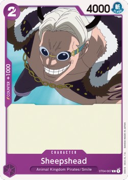 Sheepshead (ST04-007) (V.1) - Starter Deck: Animal Kingdom Pirates (Common) [ST-04-007] - JotaCards - Tu Tienda de TCG