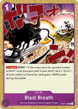 Blast Breath (ST04-016) (V.1) - Starter Deck: Animal Kingdom Pirates (Common) [ST-04-016] - JotaCards - Tu Tienda de TCG
