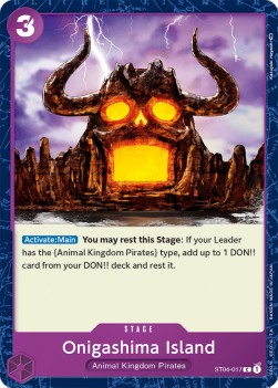 Onigashima Island (ST04-017) (V.1) - Starter Deck: Animal Kingdom Pirates (Common) [ST-04-017] - JotaCards - Tu Tienda de TCG