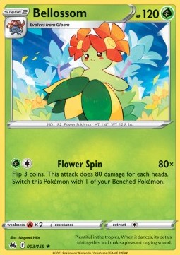 Bellossom - Crown Zenith (Rare) [CRZ-003] - JotaCards - Tu Tienda de TCG