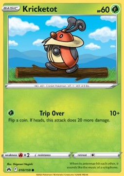 Kricketot - Crown Zenith (Common) [CRZ-010] - JotaCards - Tu Tienda de TCG