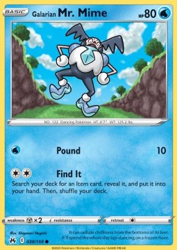 Galarian Mr. Mime - Crown Zenith (Common) [CRZ-030] - JotaCards - Tu Tienda de TCG