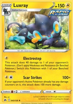 Luxray - Crown Zenith (Rare) [CRZ-043] - JotaCards - Tu Tienda de TCG