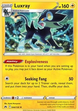 Luxray - Crown Zenith (Rare) [CRZ-044] - JotaCards - Tu Tienda de TCG