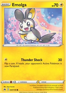 Emolga - Crown Zenith (Common) [CRZ-047] - JotaCards - Tu Tienda de TCG