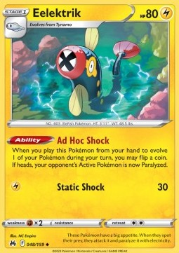Eelektrik - Crown Zenith (Uncommon) [CRZ-048] - JotaCards - Tu Tienda de TCG