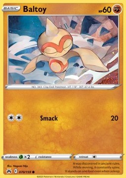 Baltoy - Crown Zenith (Common) [CRZ-070] - JotaCards - Tu Tienda de TCG