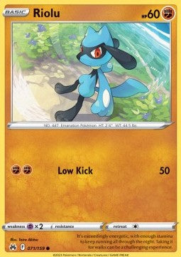 Riolu - Crown Zenith (Common) [CRZ-071] - JotaCards - Tu Tienda de TCG
