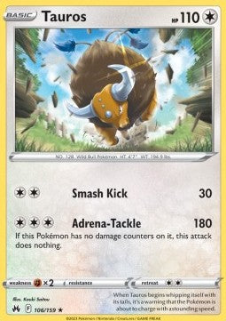Tauros - Crown Zenith (Rare) [CRZ-106] - JotaCards - Tu Tienda de TCG