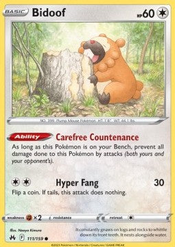 Bidoof - Crown Zenith (Common) [CRZ-111] - JotaCards - Tu Tienda de TCG