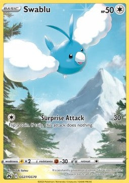 Swablu - Crown Zenith (Holo Rare) [CRZ-GG27] - JotaCards - Tu Tienda de TCG