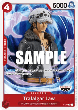 Trafalgar Law (P-017) (V.1) - Promos (Promo) [P-017] - JotaCards - Tu Tienda de TCG