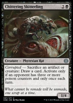 Chittering Skitterling - Phyrexia: All Will Be One (Uncommon) [ONE-87] - JotaCards - Tu Tienda de TCG