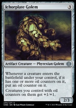 Ichorplate Golem - Phyrexia: All Will Be One (Uncommon) [ONE-230] - JotaCards - Tu Tienda de TCG