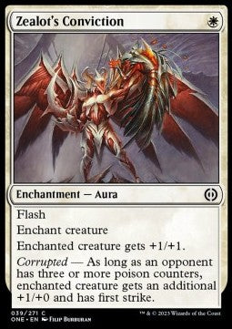 Zealot's Conviction - Phyrexia: All Will Be One (Common) [ONE-39] - JotaCards - Tu Tienda de TCG