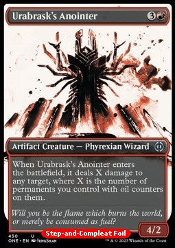 Urabrask's Anointer (V.2) - Phyrexia: All Will Be One: Extras (Uncommon) [XONE-450] - JotaCards - Tu Tienda de TCG