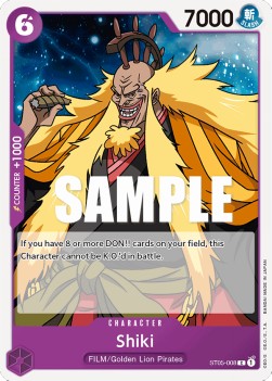 Shiki (ST05-008) - Starter Deck: ONE PIECE FILM edition (Common) [ST-05-008] - JotaCards - Tu Tienda de TCG