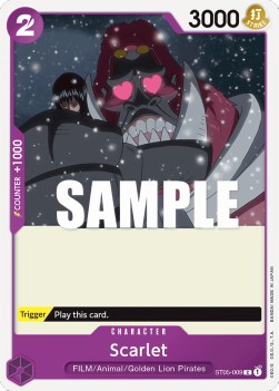 Scarlet (ST05-009) - Starter Deck: ONE PIECE FILM edition (Common) [ST-05-009] - JotaCards - Tu Tienda de TCG