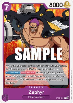 Zephyr (ST05-010) - Starter Deck: ONE PIECE FILM edition (Common) [ST-05-010] - JotaCards - Tu Tienda de TCG