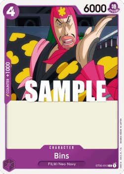Bins (ST05-013) - Starter Deck: ONE PIECE FILM edition (Common) [ST-05-013] - JotaCards - Tu Tienda de TCG
