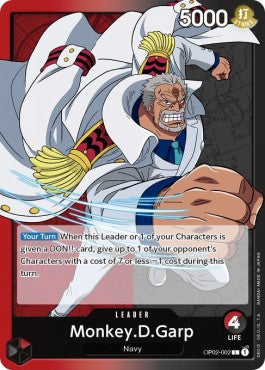Monkey.D.Garp (OP02-002) (V.1) - Paramount War (Leader) [OP02-002] - JotaCards - Tu Tienda de TCG
