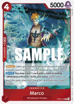 Marco (OP02-018) (V.1) - Paramount War (Rare) [OP02-018] - JotaCards - Tu Tienda de TCG