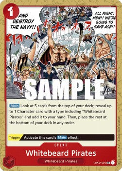 Whitebeard Pirates (OP02-022) - Paramount War (Uncommon) [OP02-022] - JotaCards - Tu Tienda de TCG
