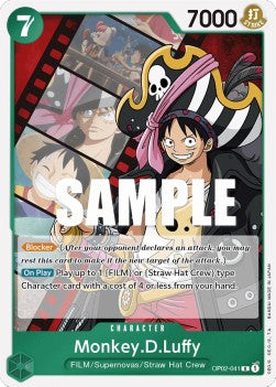 Monkey.D.Luffy (OP02-041) (V.1) - Paramount War (Rare) [OP02-041] - JotaCards - Tu Tienda de TCG
