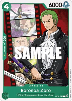 Roronoa Zoro (OP02-043) - Paramount War (Common) [OP02-043] - JotaCards - Tu Tienda de TCG