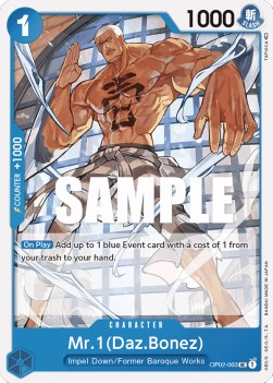 Mr.1 (Daz.Bonez) (OP02-063) - Paramount War (Uncommon) [OP02-063] - JotaCards - Tu Tienda de TCG