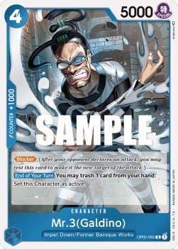 Mr.3 (Galdino) (OP02-065) - Paramount War (Rare) [OP02-065] - JotaCards - Tu Tienda de TCG