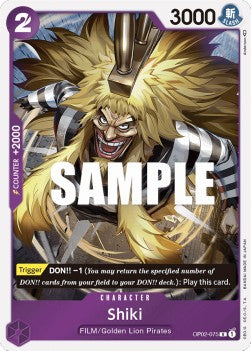 Shiki (OP02-075) - Paramount War (Rare) [OP02-075] - JotaCards - Tu Tienda de TCG