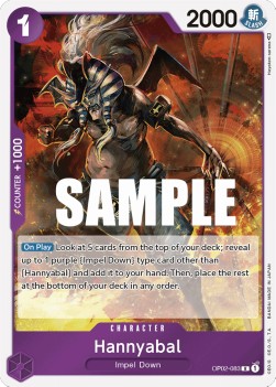 Hannyabal (OP02-083) - Paramount War (Rare) [OP02-083] - JotaCards - Tu Tienda de TCG