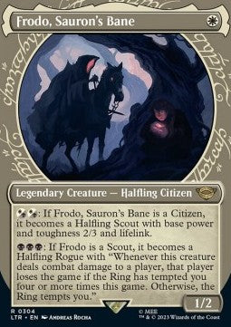Frodo, Sauron's Bane (V.1) - The Lord of the Rings: Tales of Middle-earth: Extras (Rare) [XLTR-304] - JotaCards - Tu Tienda de TCG