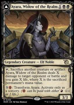 Ayara, Widow of the Realm // Ayara, Furnace Queen - March of the Machine: Extras (Rare) [XMOM-296] - JotaCards - Tu Tienda de TCG