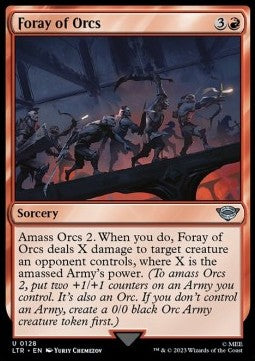 Foray of Orcs - The Lord of the Rings: Tales of Middle-earth (Uncommon) [LTR-128] - JotaCards - Tu Tienda de TCG