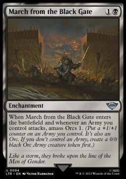 March from the Black Gate - The Lord of the Rings: Tales of Middle-earth (Uncommon) [LTR-94] - JotaCards - Tu Tienda de TCG
