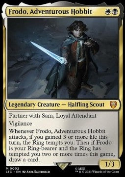 Frodo, Adventurous Hobbit - Commander: The Lord of the Rings: Tales of Middle-earth (Mythic) [LTC-2] - JotaCards - Tu Tienda de TCG