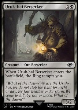 Uruk-hai Berserker - The Lord of the Rings: Tales of Middle-earth (Common) [LTR-112] - JotaCards - Tu Tienda de TCG