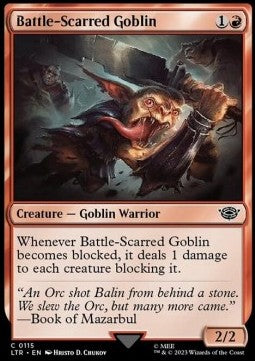 Battle-Scarred Goblin - The Lord of the Rings: Tales of Middle-earth (Common) [LTR-115] - JotaCards - Tu Tienda de TCG