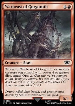 Warbeast of Gorgoroth - The Lord of the Rings: Tales of Middle-earth (Common) [LTR-152] - JotaCards - Tu Tienda de TCG