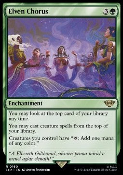 Elven Chorus - The Lord of the Rings: Tales of Middle-earth (Rare) [LTR-160] - JotaCards - Tu Tienda de TCG