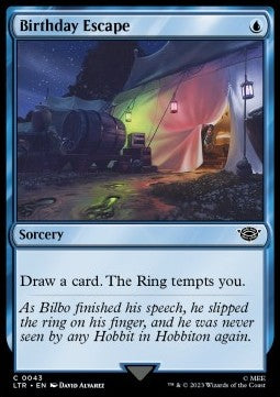 Birthday Escape - The Lord of the Rings: Tales of Middle-earth (Common) [LTR-43] - JotaCards - Tu Tienda de TCG