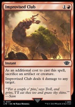 Improvised Club - The Lord of the Rings: Tales of Middle-earth (Common) [LTR-137] - JotaCards - Tu Tienda de TCG