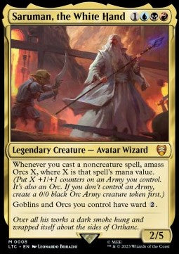 Saruman, the White Hand - Commander: The Lord of the Rings: Tales of Middle-earth (Mythic) [LTC-8] - JotaCards - Tu Tienda de TCG