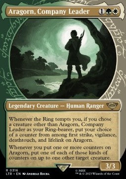Aragorn, Company Leader (V.1) - The Lord of the Rings: Tales of Middle-earth: Extras (Rare) [XLTR-316] - JotaCards - Tu Tienda de TCG