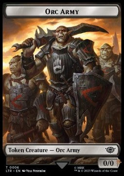 Orc Army Token (Black 0/0) (V.2) - The Lord of the Rings: Tales of Middle-earth: Extras (Token) [XLTR-T06] - JotaCards - Tu Tienda de TCG